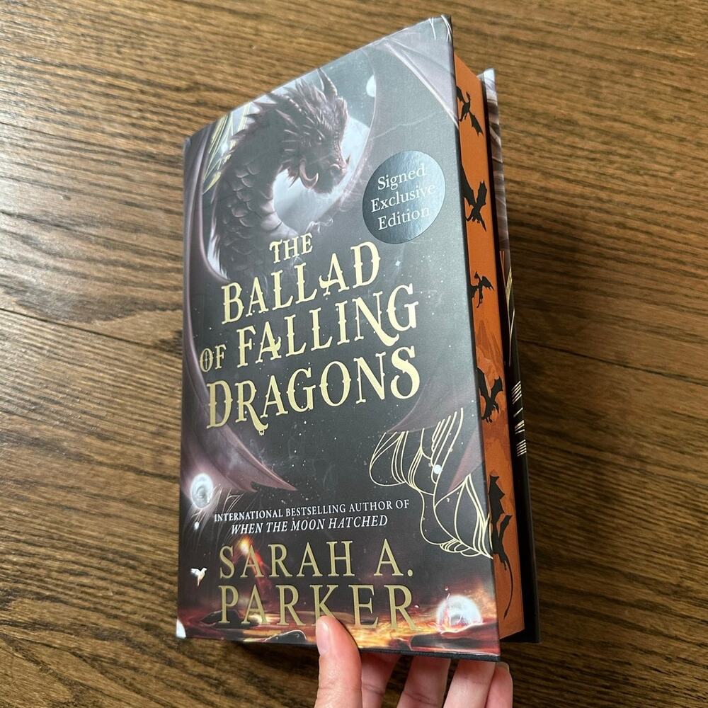 Waterstones Signed SE The Ballad Of Falling Dragons Sarah A. Parker Hardcover